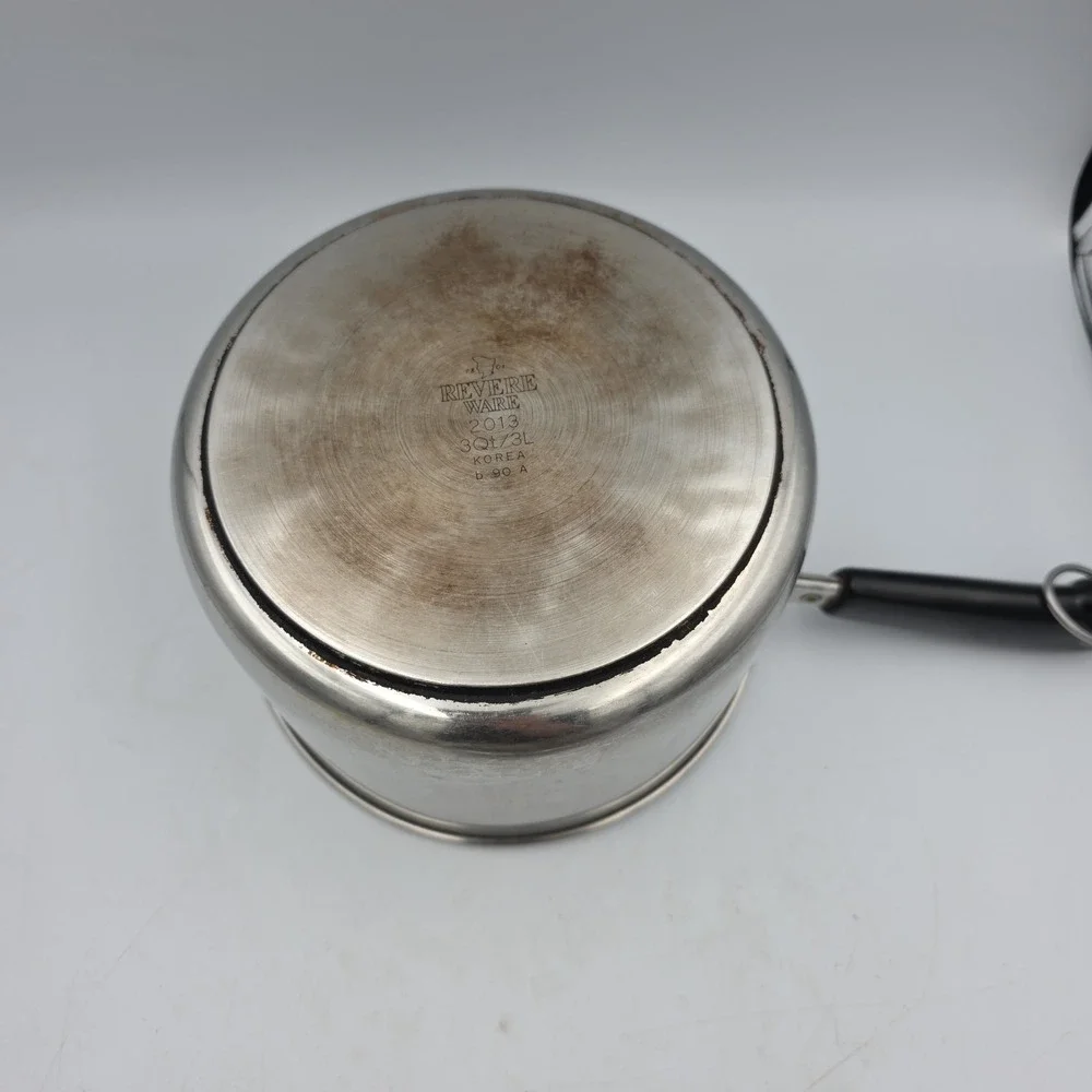 1801 Revere Ware 3 Quart Sauce Pan Pot w/Lid